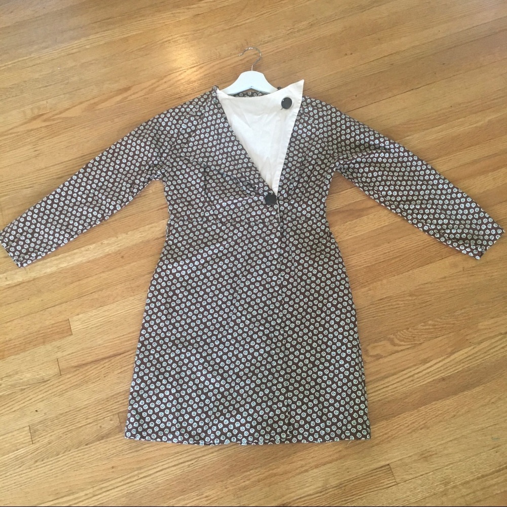 1940s vintage v for victory mini dress